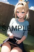 不機嫌そうな顔でパンツを見せてもらう【ホロ〇ン】 サンプル 6