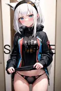 不機嫌そうな顔でパンツを見せてもらう【ホロ〇ン】 サンプル 7