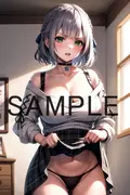 不機嫌そうな顔でパンツを見せてもらう【ホロ〇ン】 サンプル 8