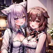 てぇてぇCG集 お〇ころ1 猫又お〇ゆと戌神こ〇ね サンプル 7