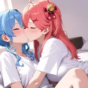 さくら○こと星街○いせい みこめっと百合えっち【337枚】 サンプル 3